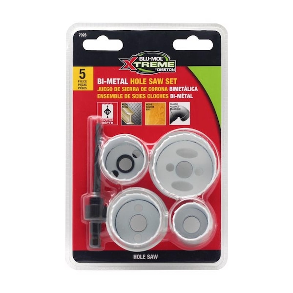 Blu-Mol Xtreme Blu-Mol Xtreme Bi-Metal Hole Saw Set 5 pc E0217028 - main